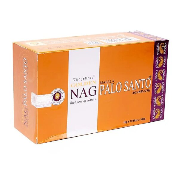 Golden Nag Palo Santo Räucherstäbchen -- 15 g