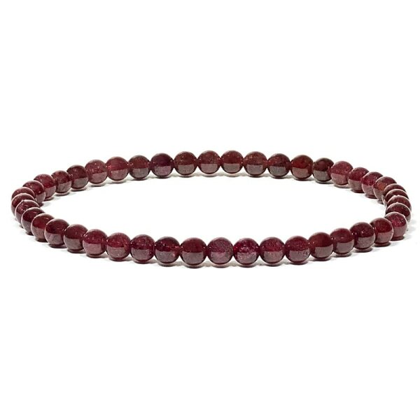 Granat Armband elastisch -- 0.4 cm
