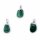 Gr&uuml;ner Aventurin Edelsteinanh&auml;nger mit gebohrtem Stift -- &plusmn;1-2.5cm
