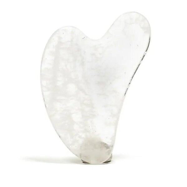 Gua sha Massagestein Bergkristall -- 40g; 8 cm