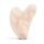 Gua sha Massagestein Rosenquarz -- 45 g; 8 cm
