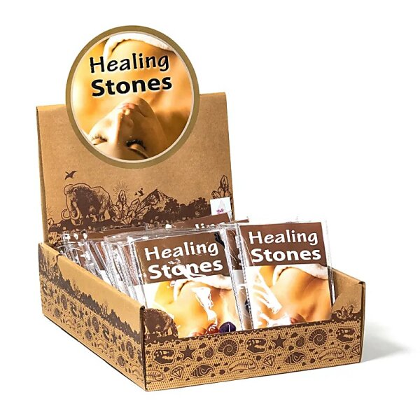 Heilsteine 24 SETS + Gratis Display -- 25x18.5 cm