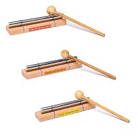 Heilungs Chakra Klangstäbe auf Noten basiert SET 7...