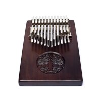 Hluru Kalimba 24 Tasten Nussbaum mit Baum des Lebens --...