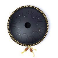 Hluru Klopftrommel 14 Töne scwarz C-Dur -- ±36cm