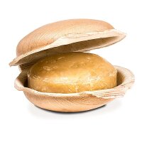 Holy Lama Kurkuma Seife im Palmblatt -- 100 g