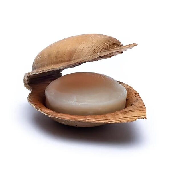 Holy Lama Lavendel Seife im Palmblatt -- 100g