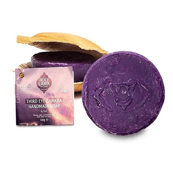 Holy Lama Seife Drittes Auge in Palmblatt -- 100g