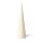 Kegelkerze off white unparf&uuml;miert -- 21x6cm