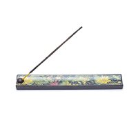 Keramik-Räucherstäbchenhalter Lotus-Teich --...