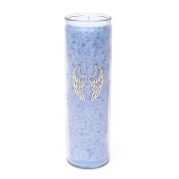 Kerze Stearin Engelsflügel hellblau...