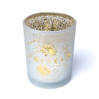 Kerzenhalter gefrostet/metallic spirituelle Hände --...