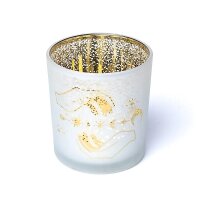 Kerzenhalter gefrostet/metallic spirituelle Hände --...