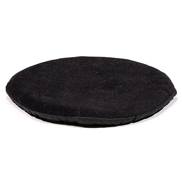 Kissen für Klangschale flach rund schwarz -- 20x1 cm