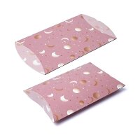 Kissenbox M rosa Mond und Sterne -- 20x16,5cm
