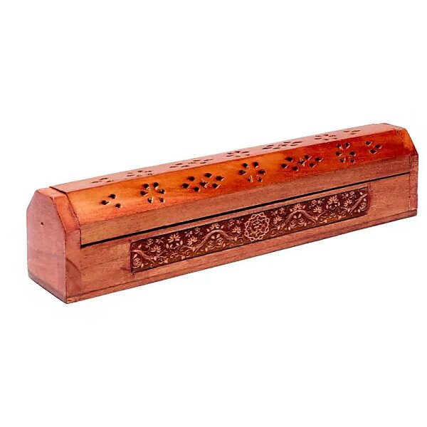 Kistchen/Halter für Räucherstäbchen, OM -- 31x5.5x6 cm