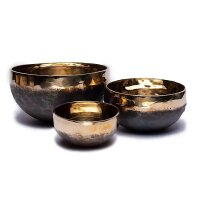 Klangschale Ishana schwarz/gold -- 7300-7600 g; 42 cm