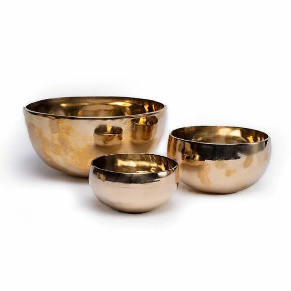Klangschale Shanti goldfarbig --  ±1500-1750 g; ±24-26 cm