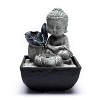 Kleiner Buddha Springbrunnen -- 14x14x21.5cm