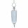 Kristall Facetten Pendel Metalleinfassung -- 20 g; 6 cm