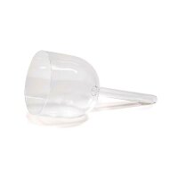 Kristall-Handklangschale Klarer D#4-Ton + Tasche -- 16 cm