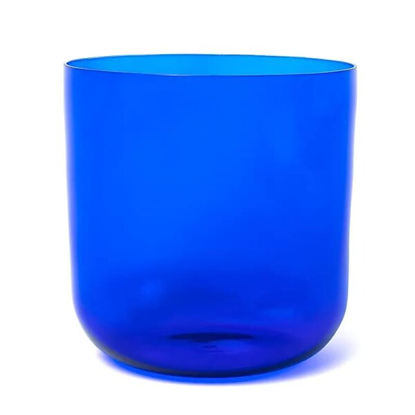 Kristall-Klangschale klar Chakra 6 A-Ton 432Hz + Tasche -- 18cm
