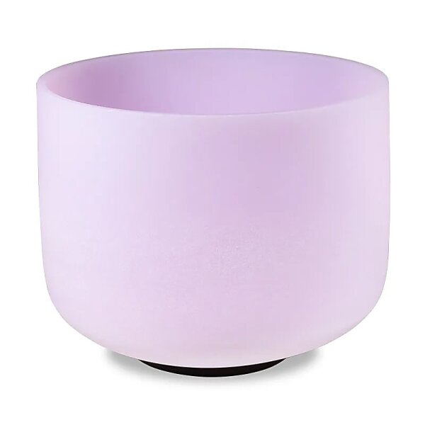 Kristall-Klangschale rosa C-Ton 432 Hz -- ±20 cm