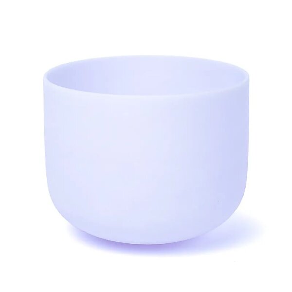 Kristall-Klangschale violett F-Ton 432 Hz + Tasche -- ±20 cm