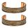 Kupfer-Armband magnetisch Blume des Lebens Set von 2 -- &plusmn;7 cm