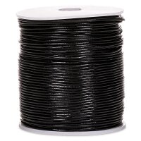 Lederschnur schwarz 100 Meter -- 0.15cm