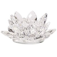 Lotus Kerzenhalter Kristall S -- 3x8 cm