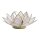Lotus Teelichthalter natur goldfarbig -- 13.5 cm