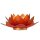 Lotus Teelichthalter orange-pink goldfarbig -- 13.5 cm