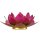 Lotus Teelichthalter rosa goldfarbig -- 13.5 cm