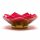 Lotus Teelichthalter rosa/hellgr&uuml;n mit Goldrand -- 13.5cm