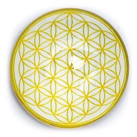 Magnet Dekoration Blume des Lebens goldfarben -- 4cm