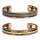 Magnetisches Kupferarmband Set von 2 St&uuml;ck -- &plusmn;7.5 cm