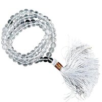 Mala Bergkristall AA Qualität, 108 Perlen +Tasche --...