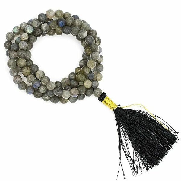 Mala Labradorit AA Qualität 108 Perlen + Täschchen -- 0.6cm