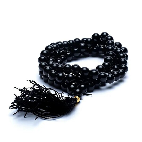 Mala Onyx in AA-Qualität 108 Perlen -- 0.7 cm