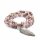 Mala Rhodonit/ grauer Quarz + Feder -- 0.8cm
