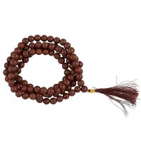 Mala roter Jaspis 108 Perlen -- 0.8 cm