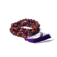 Mala Rudraksha / Amethyst - 0,8cm