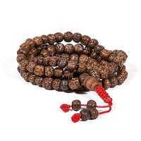 Mala Rudraksha 108 Perlen poliert -- 0.6 cm