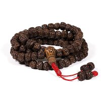 Mala Rudraksha 108 Perlen poliert -- 0.8 cm