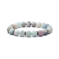 Mala/Armband Amazonit - elastisch -- 0.8 cm