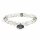 Mala/Armband Bergkristall elastisch mit Buddha -- 0.8 cm