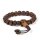 Mala/Armband polierter Rudraksha 21 Perlen verstellbar -- 0.8 cm
