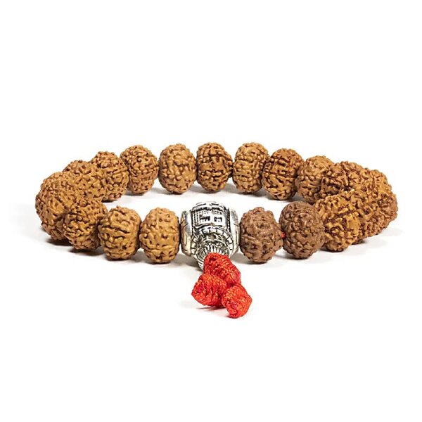 Mala/Armband Rudraksha OMPMH 21 Perlen -- 1.2 cm