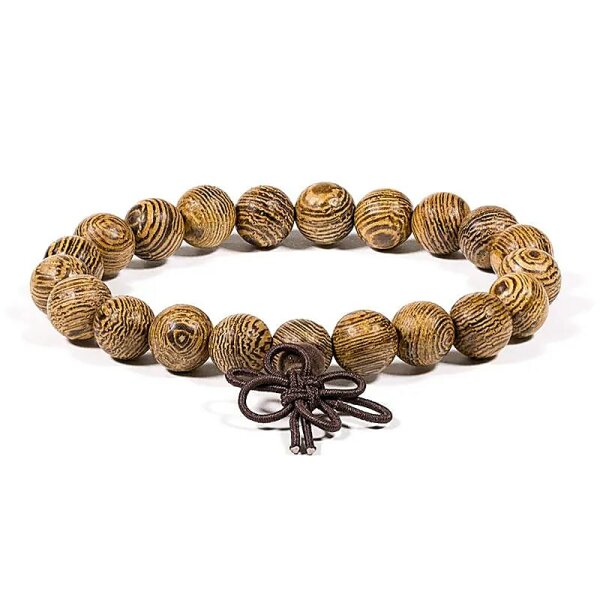 Mala/Armband Wengéholz - elastisch -- 0.8 cm